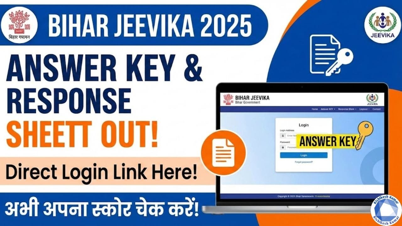 Bihar Jeevika Answer Key 2025 Released