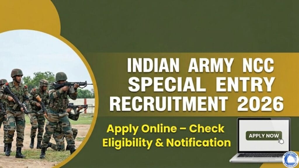 Indian Army NCC Special Entry Recruitment 2026