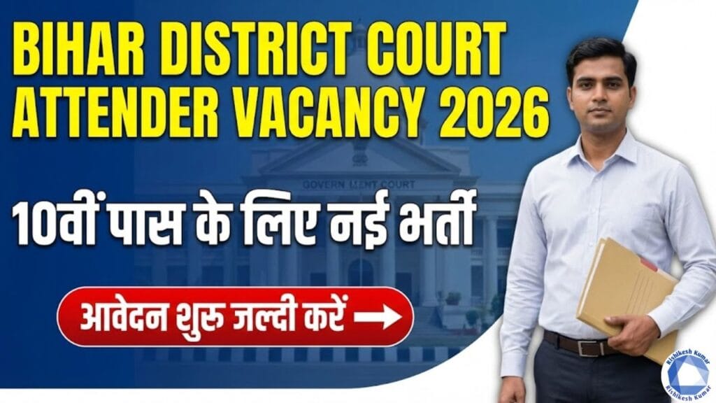 Bihar District Court Attender Vacancy 2026