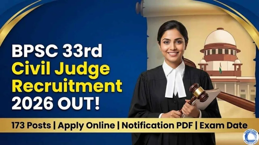 BPSC 33rd Civil Judge Recruitment 2026