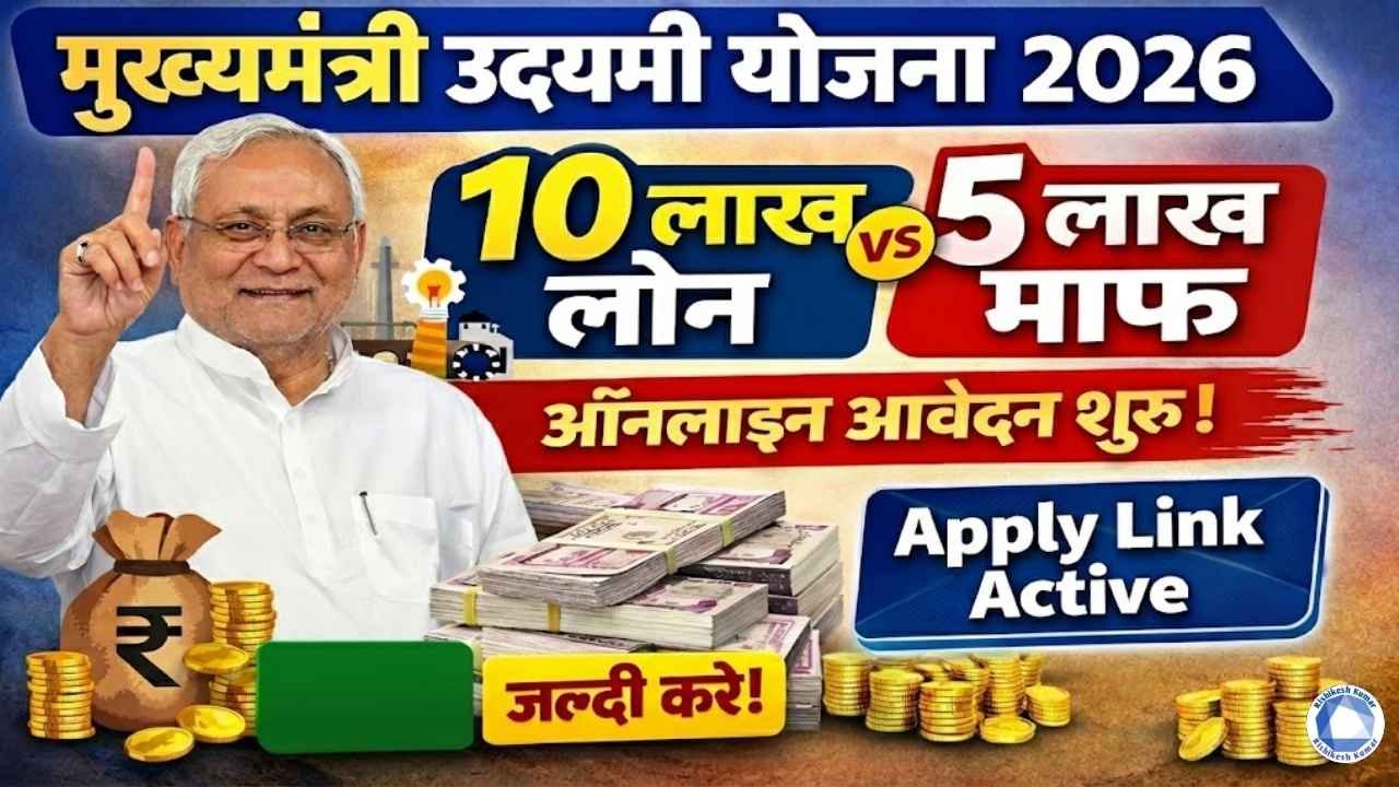 Mukhyamantri Udyami Yojana 2026 Online