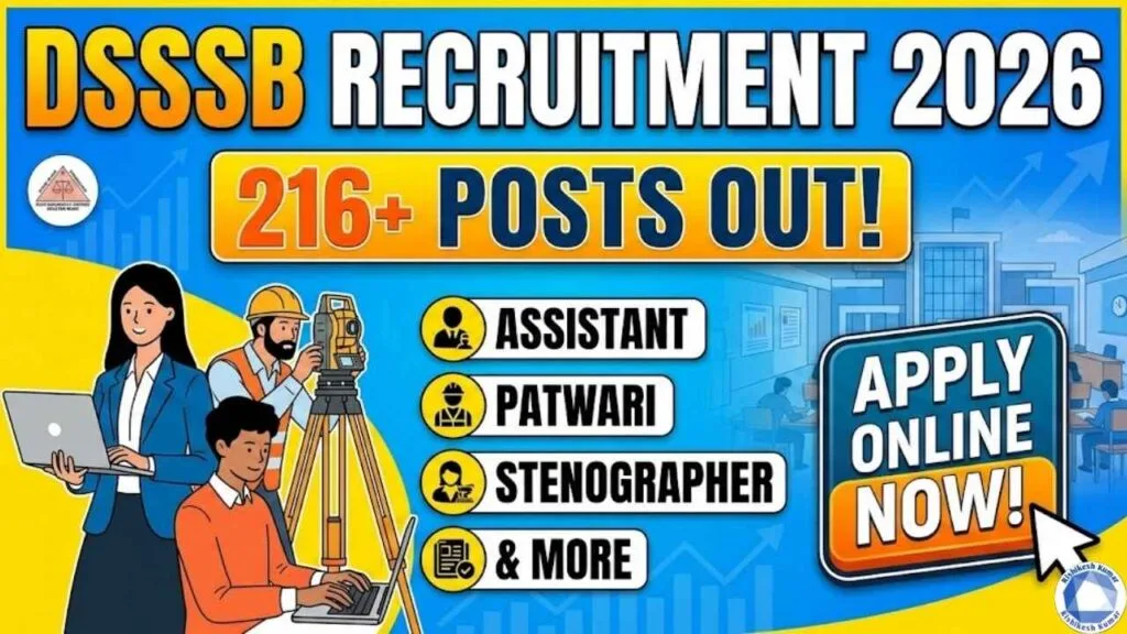 DSSSB Various Post Recruitment 2026