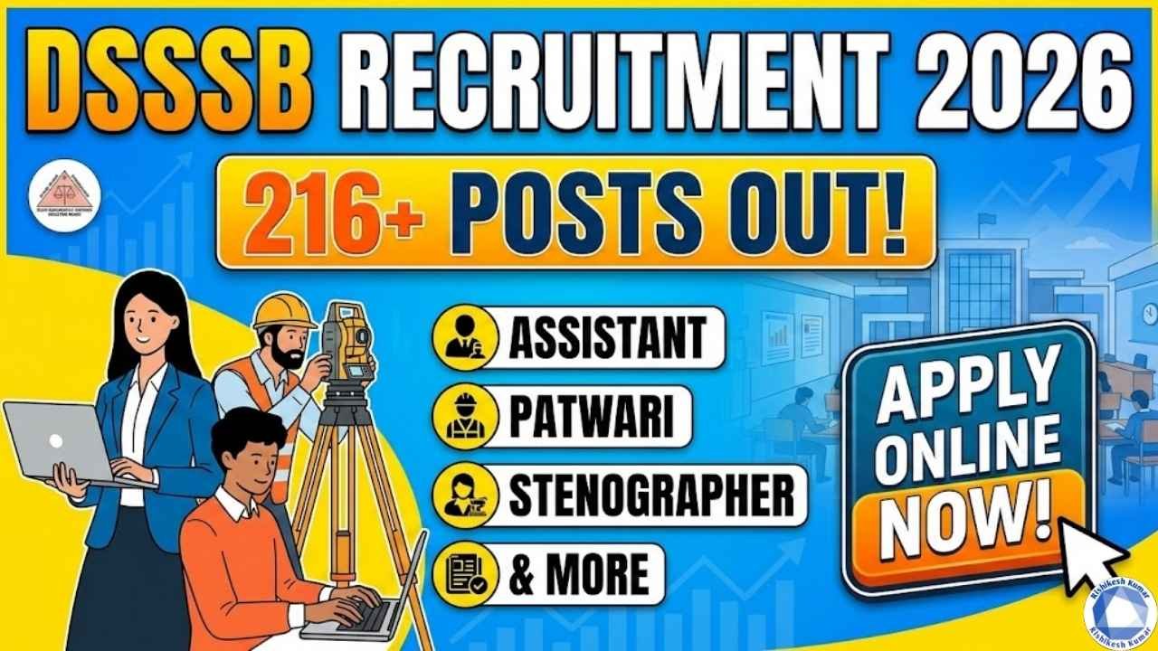 DSSSB Various Post Recruitment 2026