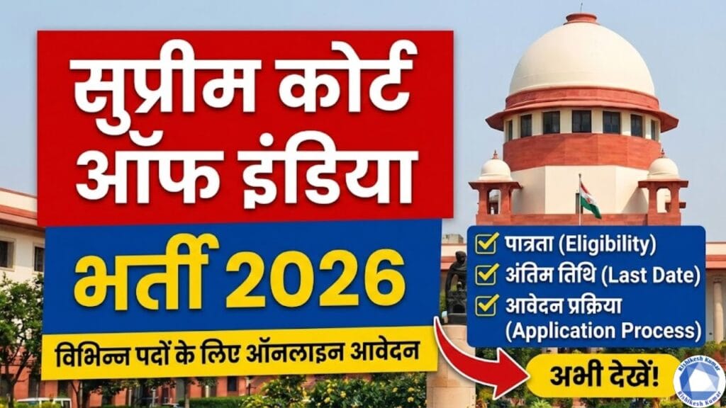 Supreme Court of India Recruitment 2026