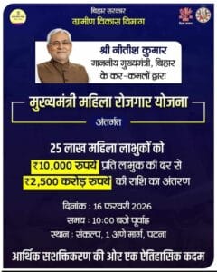 Bihar Mahila Rojgar Yojana Payment Out
