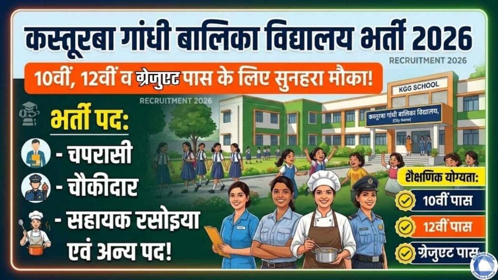 Kasturba Gandhi Girls School Recruitment 2026
