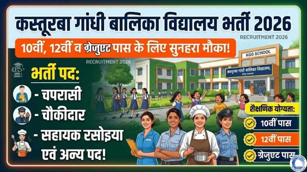 Kasturba Gandhi Girls School Recruitment 2026