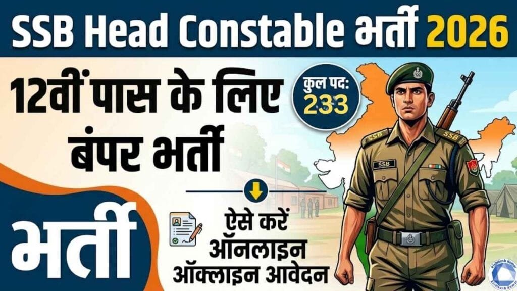 SSB Head Constable Recruitment 2026