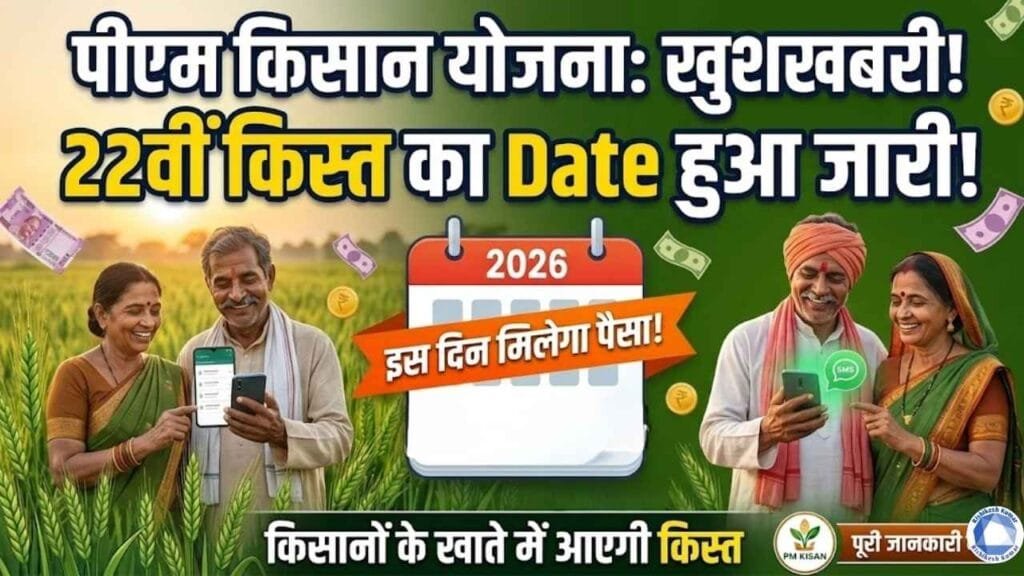 PM Kisan 22th Installment Date 2026