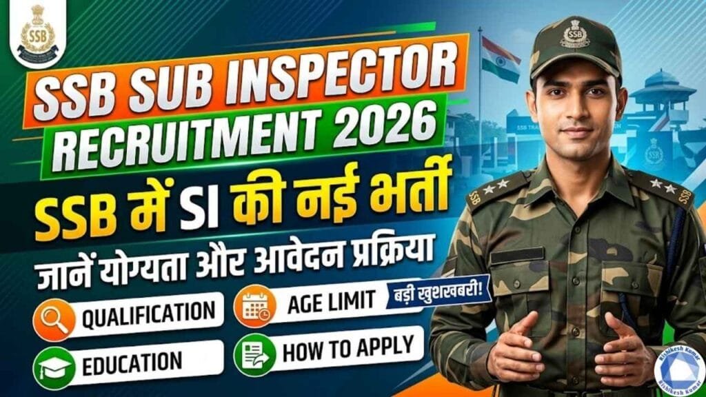 SSB Sub Inspector Recruitment 2026
