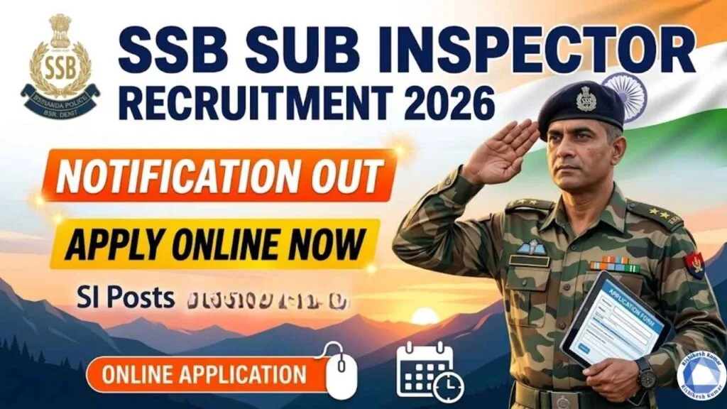 SSB Sub Inspector SI Recruitment 2026