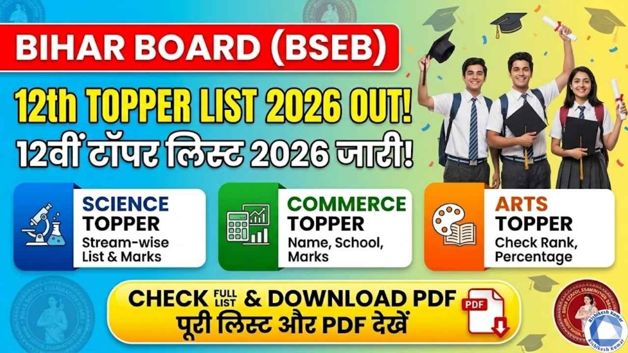 Bihar Board 12th Topper List 2026
