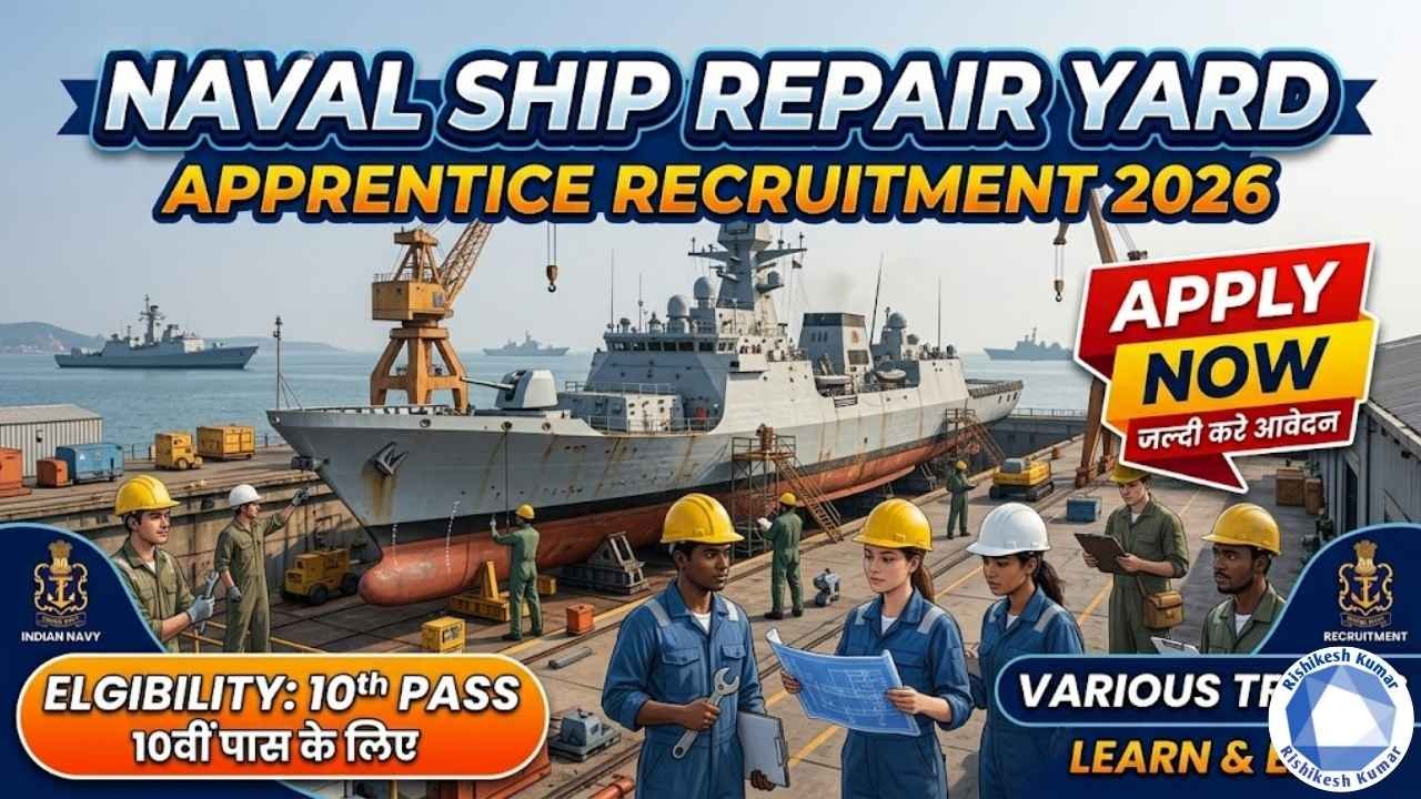 Naval Ship Repair Yard Apprentice Recruitment 2026