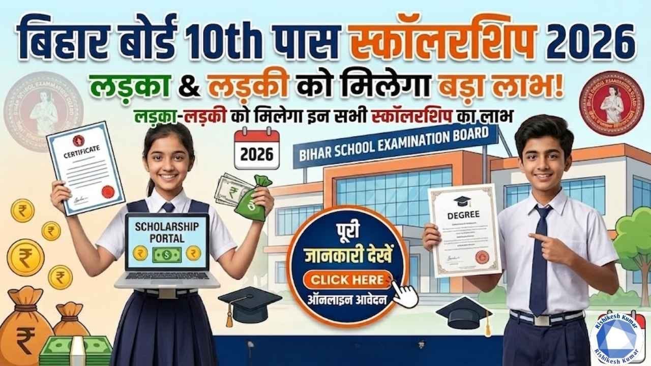 Bihar Board 10th Pass Scholarship 2026