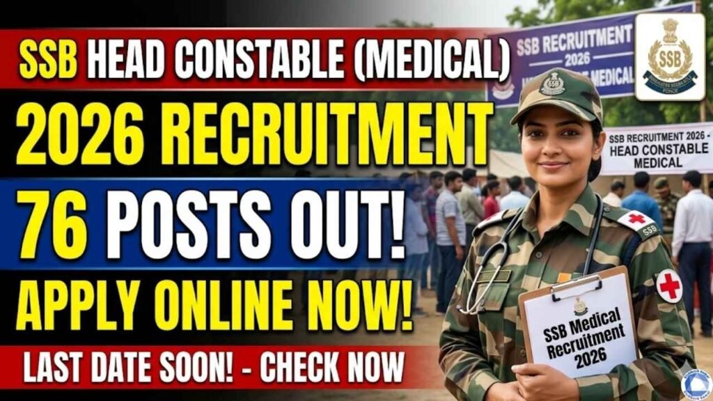 SSB Head Constable Medical Recruitment 2026