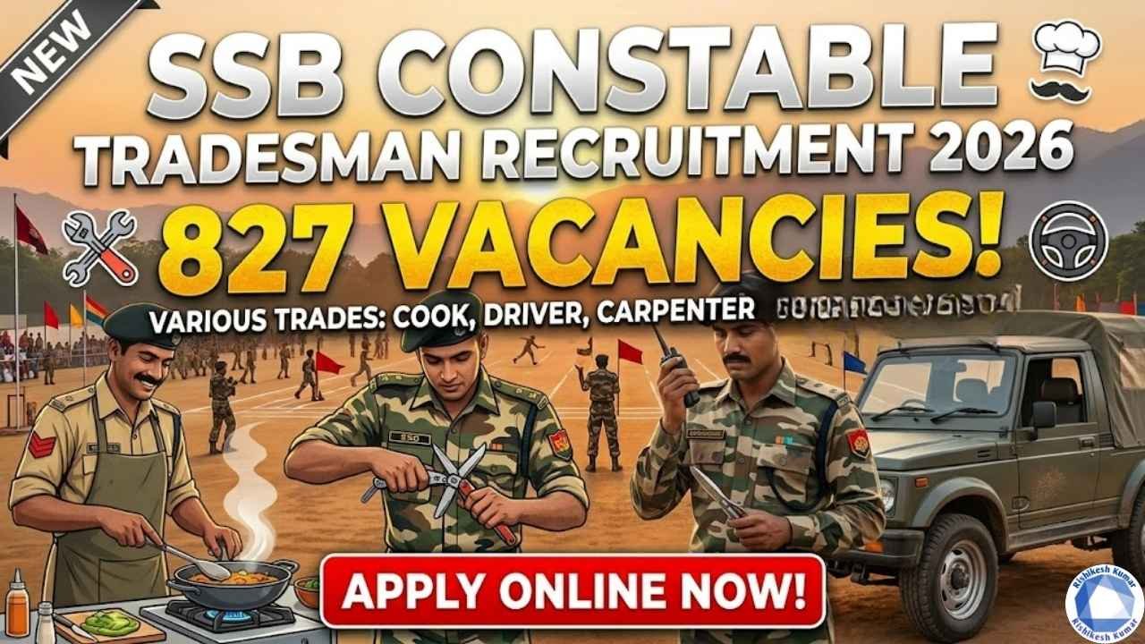 SSB Constable Tradesman Recruitment 2026