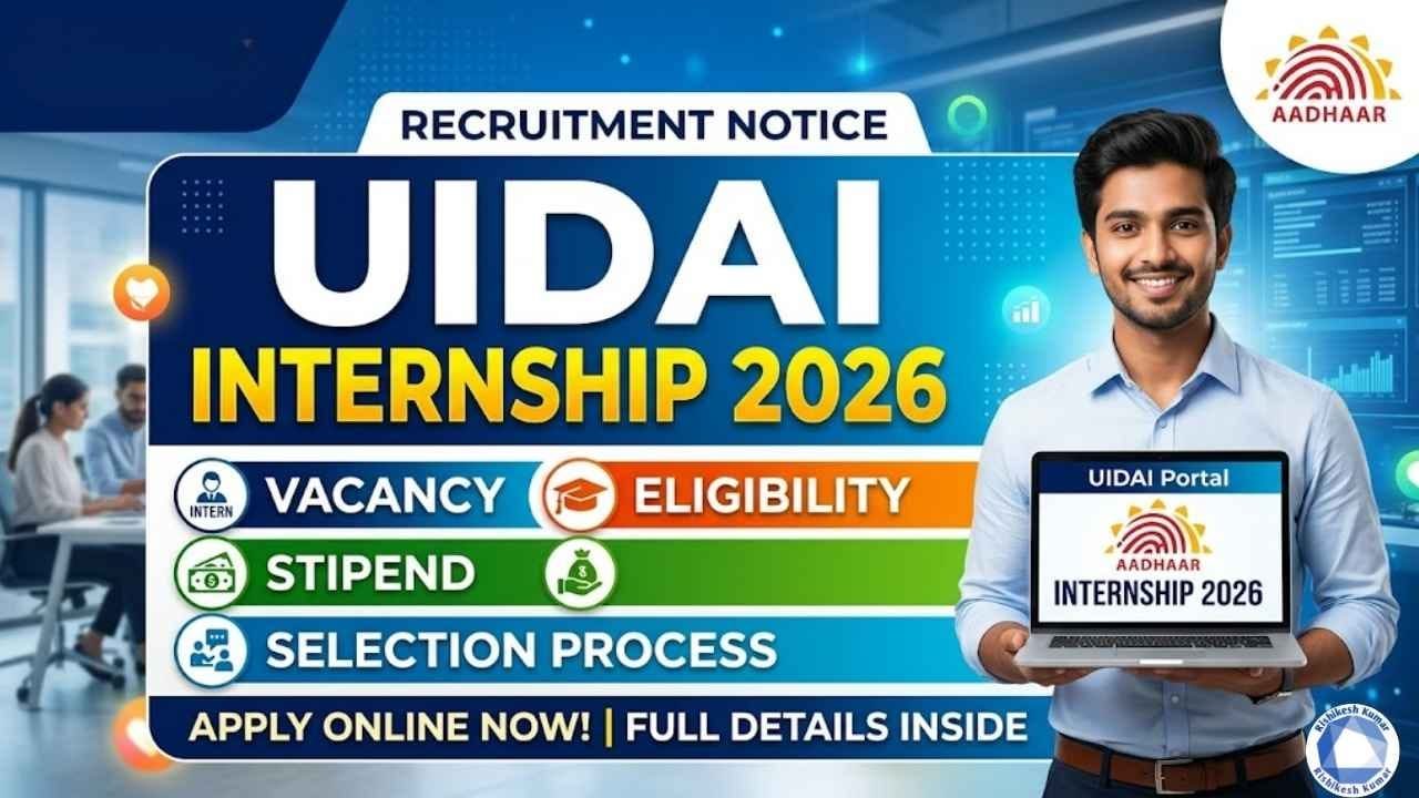 UIDAI Internship Recruitment 2026