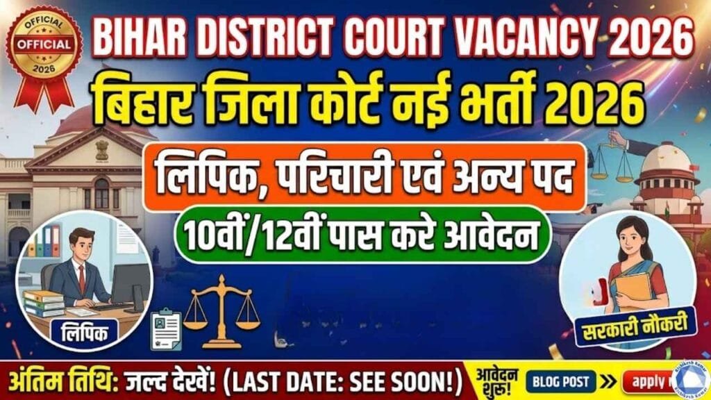 Bihar District Court Vacancy 2026