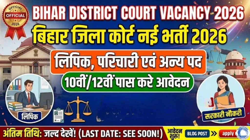 Bihar District Court Vacancy 2026