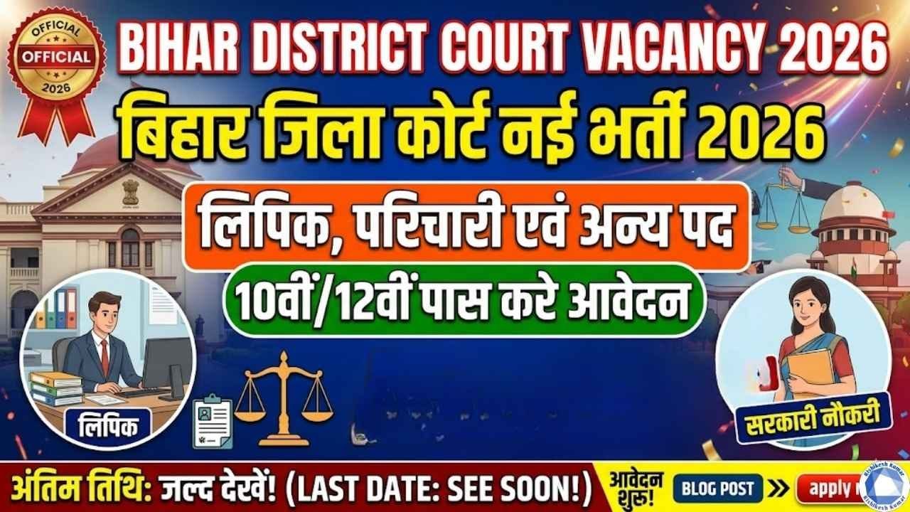 Bihar District Court Vacancy 2026