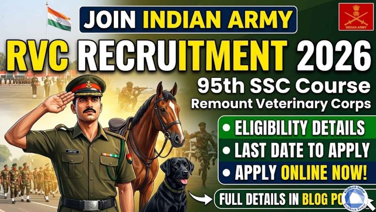 Indian Army 95th SSC RVC Recruitment 2026