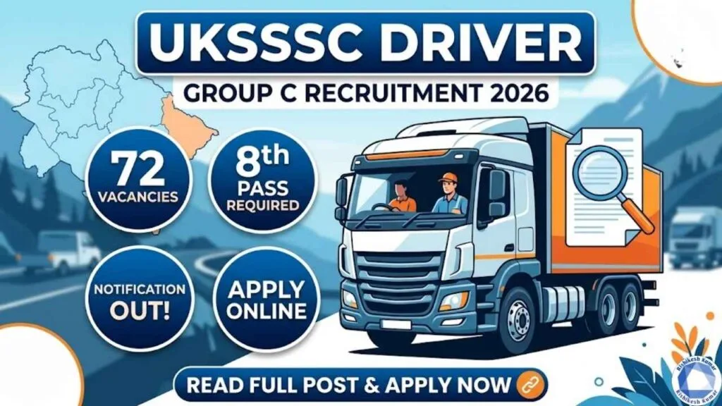 UKSSSC Group C Driver Recruitment 2026