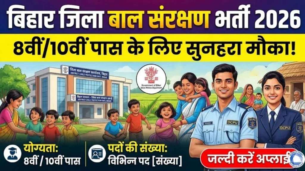 Bihar Jila Baal Sanrakshan Bharti 2026