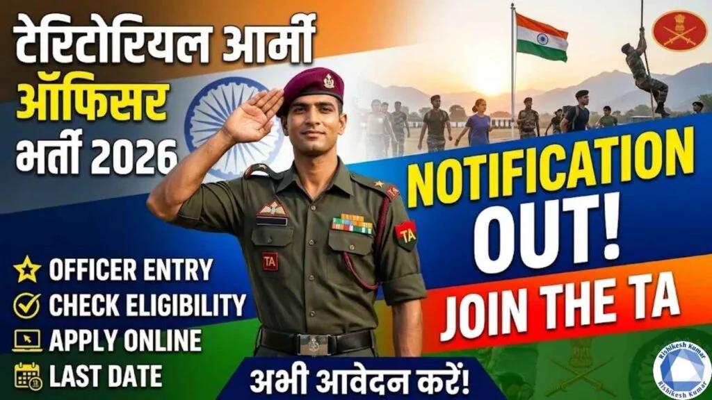 Territorial Army Officer Recruitment 2026