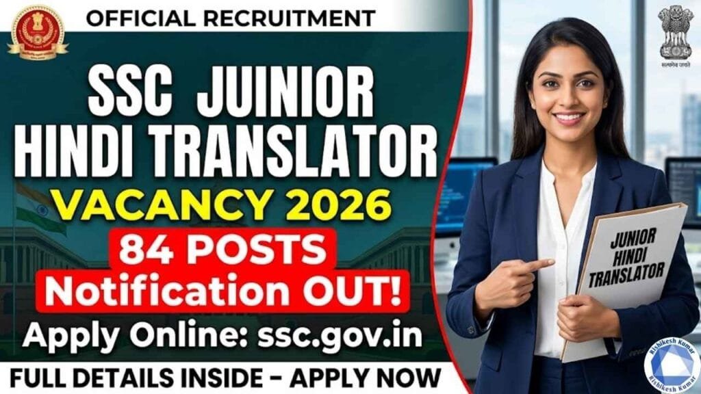 SSC JHT Vacancy 2026