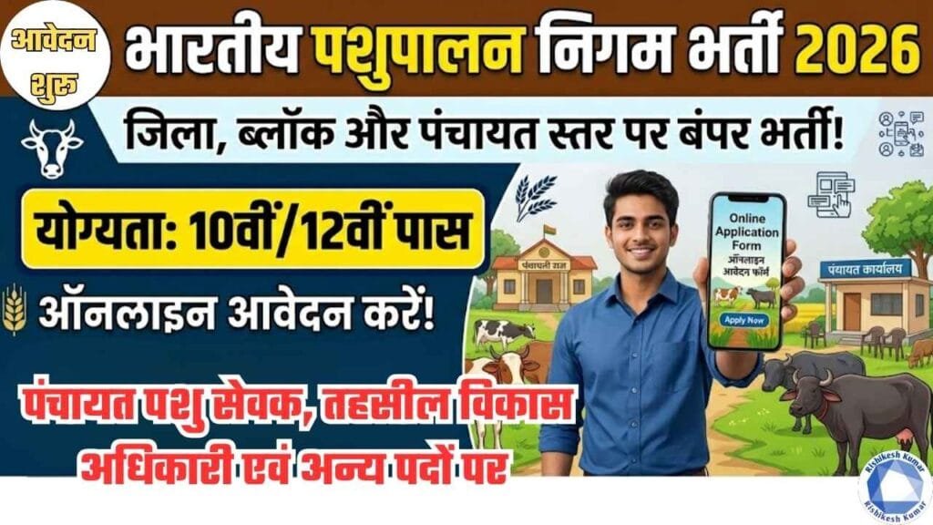 Bhartiya Pashupalan Nigam Recruitment 2026