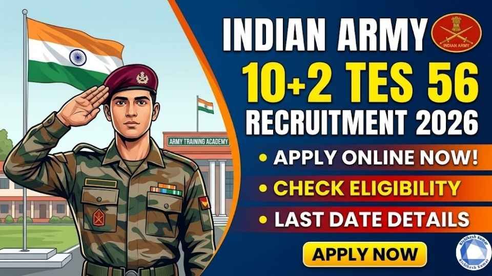 Indian Army 10+2 TES 56 Recruitment 2026