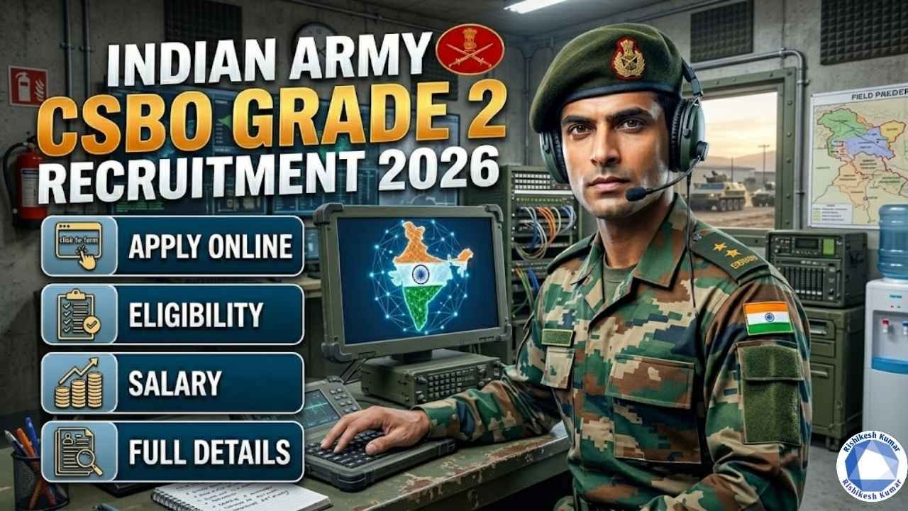 Indian Army CSBO Grade 2 Recruitment 2026