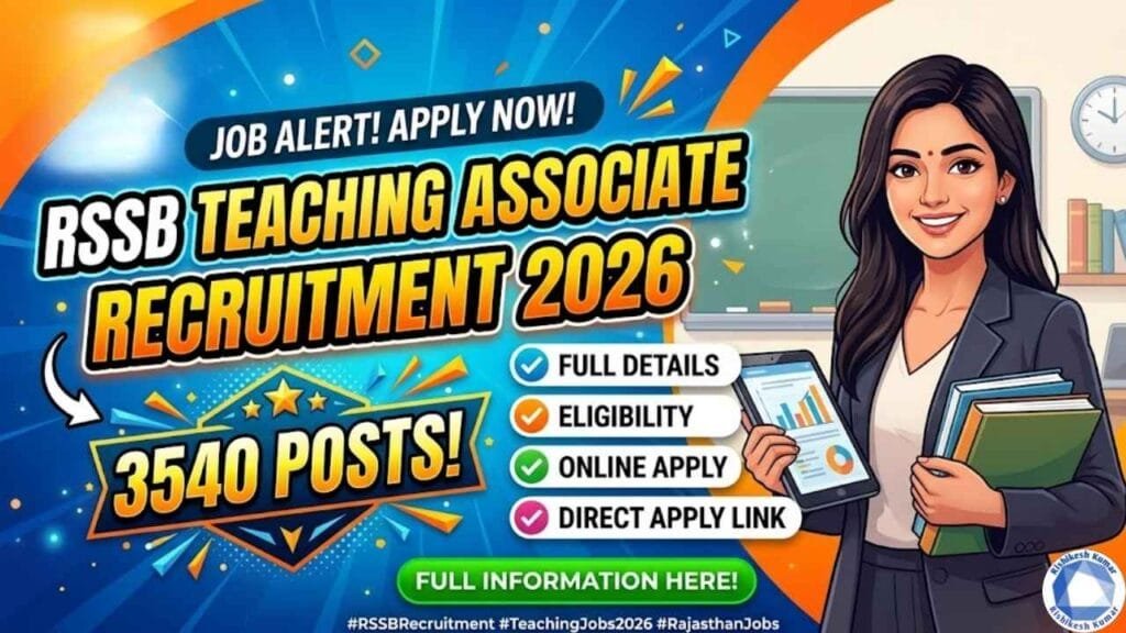 RSSB Teaching Associate Recruitment 2026