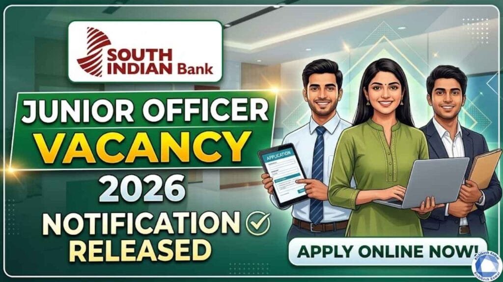 South Indian Bank Junior Officer Vacancy 2026