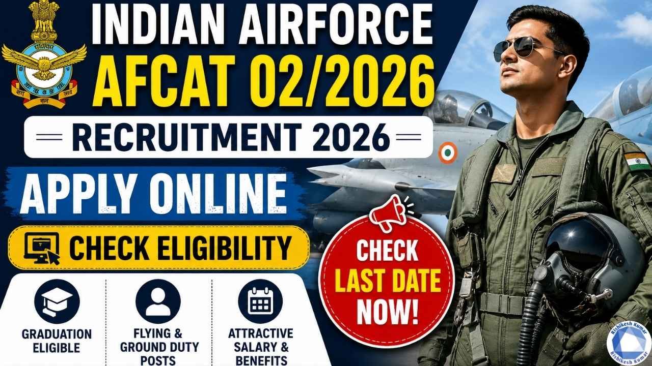 Indian Airforce AFCAT 02/2026 Recruitment 2026