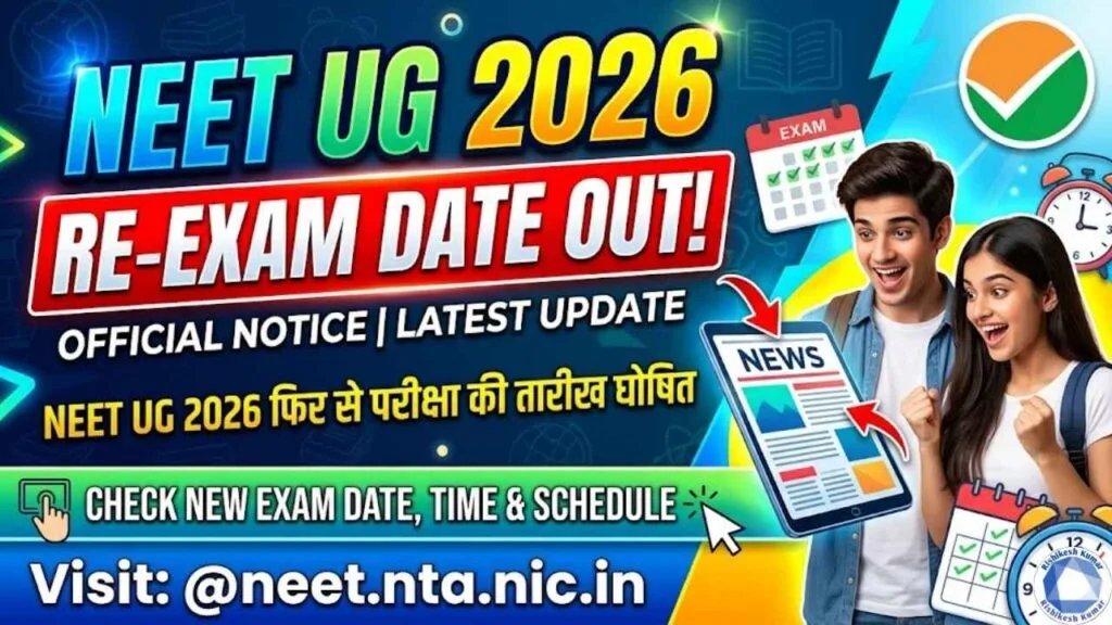 NEET UG 2026 Re Exam Date