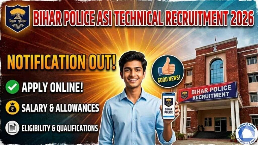 Bihar Police ASI Technical Recruitment 2026
