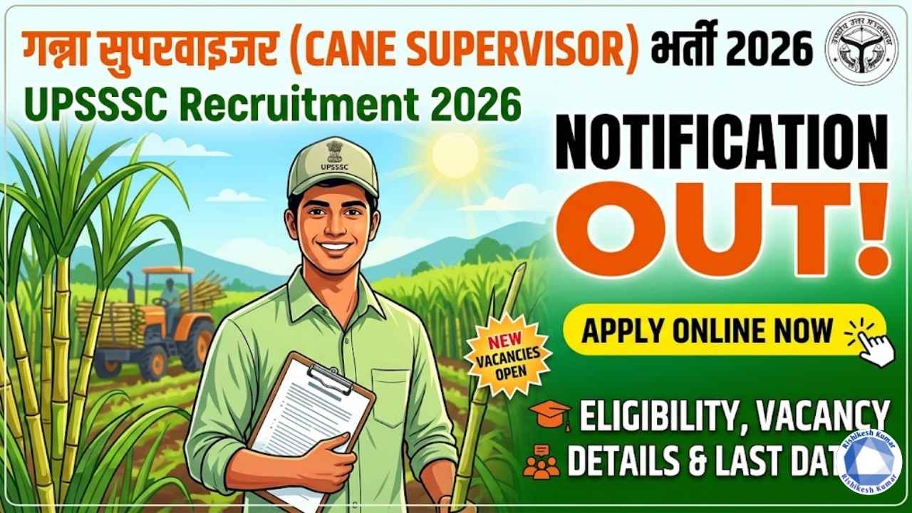 UPSSSC Cane Supervisor Recruitment 2026