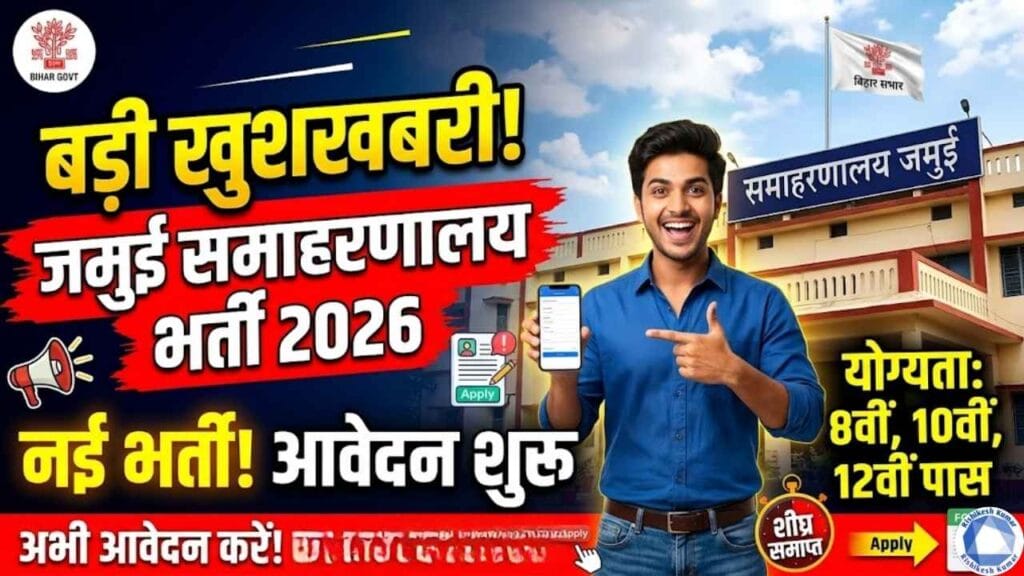 Samaharanalay Jamui Vacancy 2026