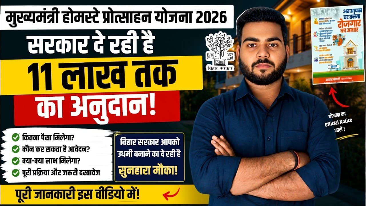 Mukhymantri Homestay Protsahan yojana 2026
