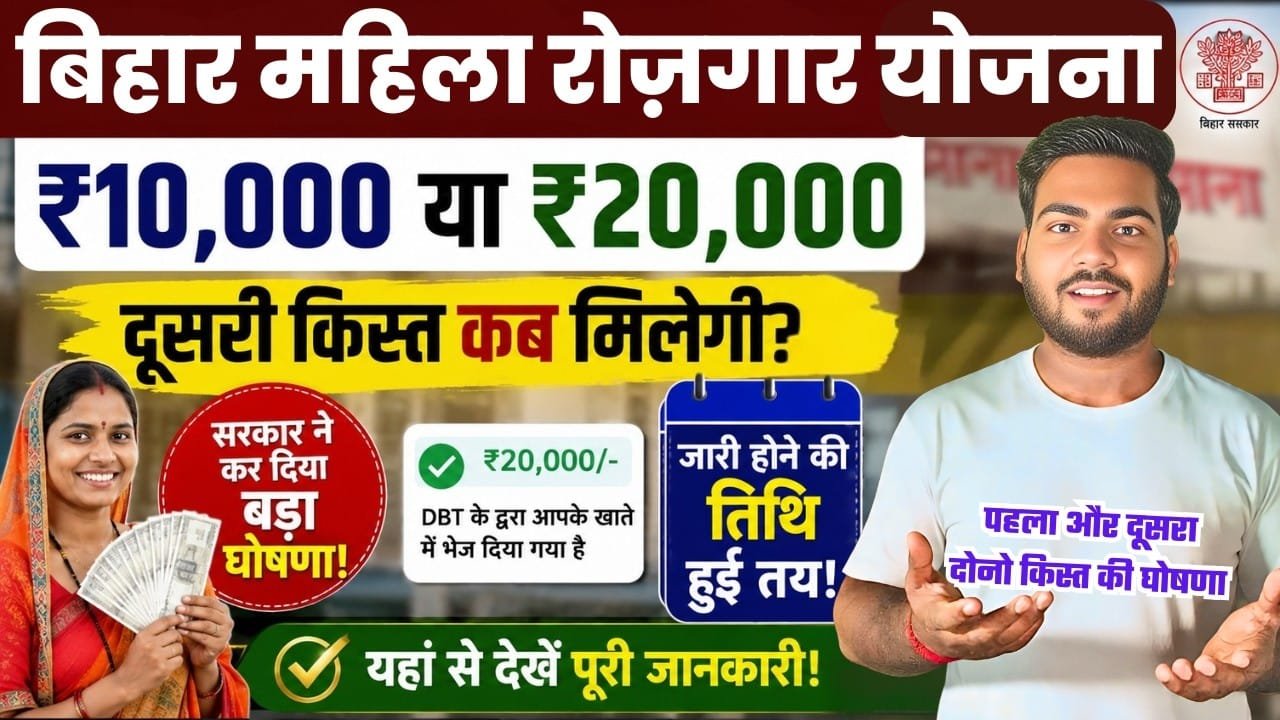 Bihar Mahila Rojgar Yojana Payment Date 2026
