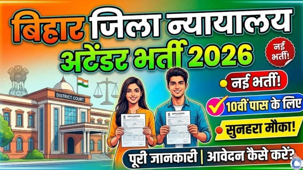 Bihar District Court Attender Recruitment 2026