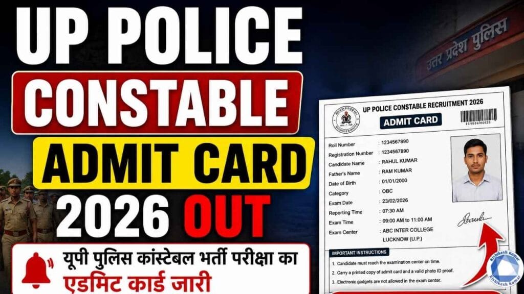 UP Police Constable Admit Card 2026