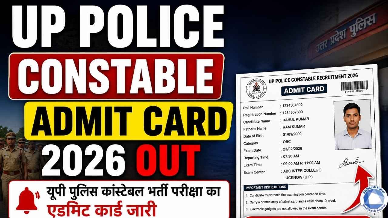 UP Police Constable Admit Card 2026