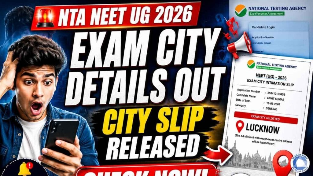 NTA NEET UG 2026 Exam City