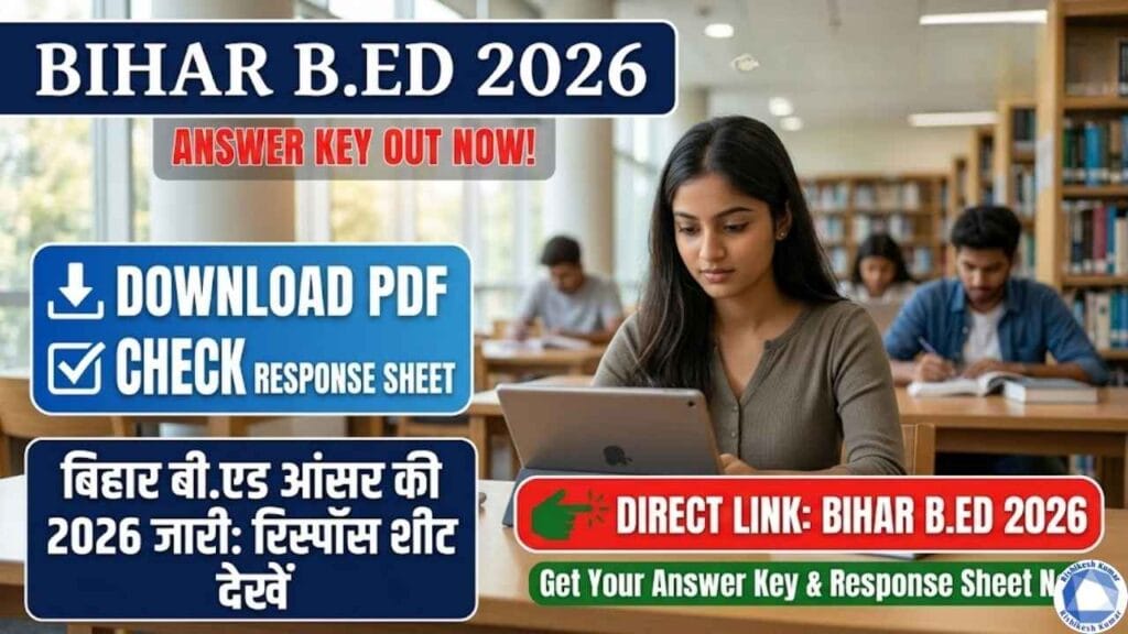 Bihar BEd Answer Key 2026