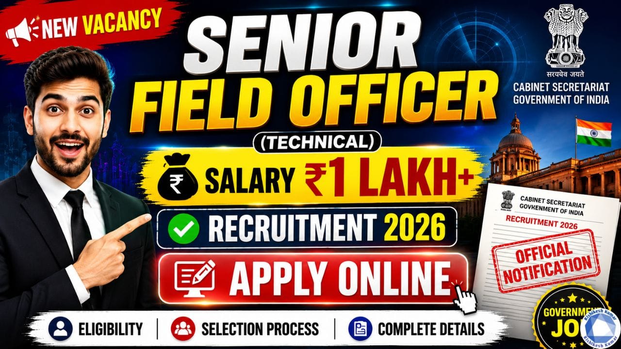 Cabinet Secretariat Senior Field Officer Recruitment 2026