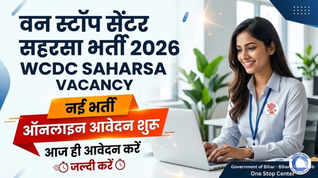 WCDC Saharsa Vacancy 2026
