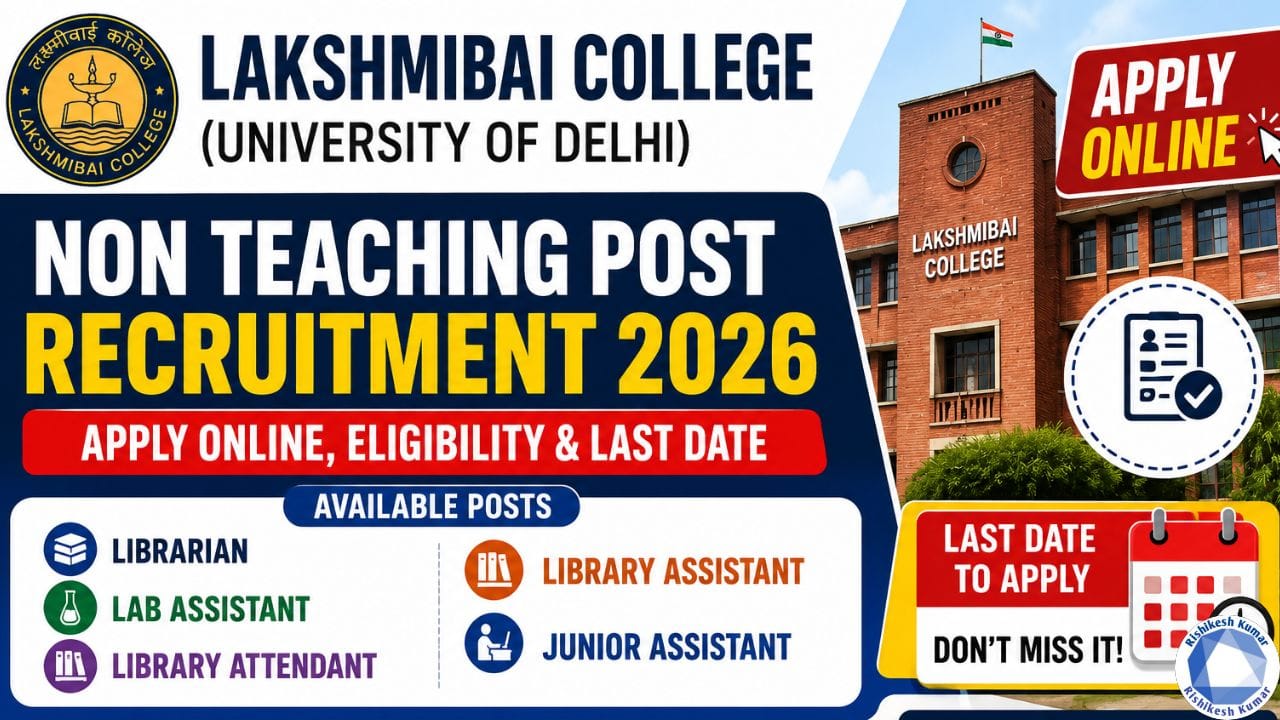 Lakshmibai College Non Teaching Post Recruitment 2026