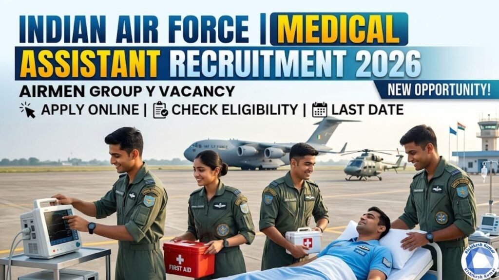 Air Force Airmen Group Y Medical Assistant Vacancy 2026: Apply Online, Check Eligibility & Last Date Air Force Airmen Group Y Medical Assistant Vacancy 2026